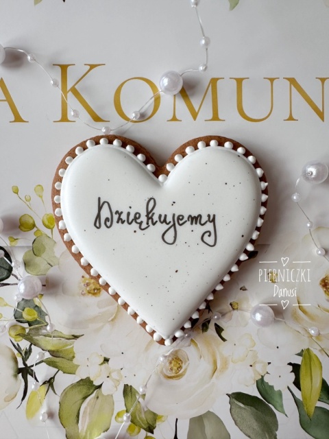 Serce ,,Dziękujemy" - pierniczek wzór 4